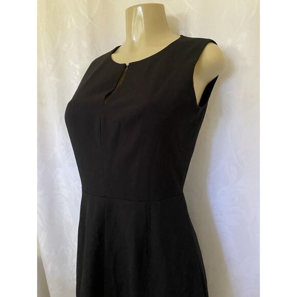 BOSS Hugo Boss Dress Damilia Black Sleeveless Virgin Wool Blend Keyhole … - Picture 3 of 9